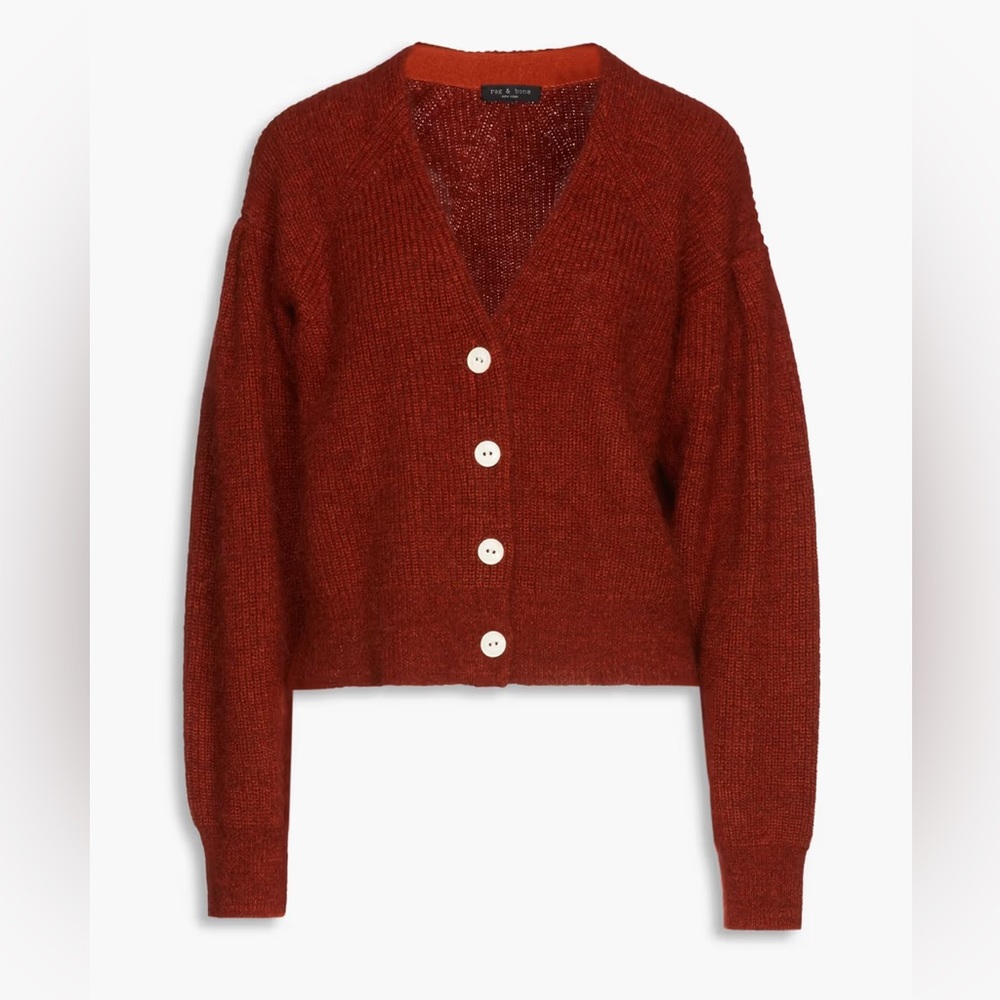 RAG & BONE
Liana ribbed merino wool-blend cardigan